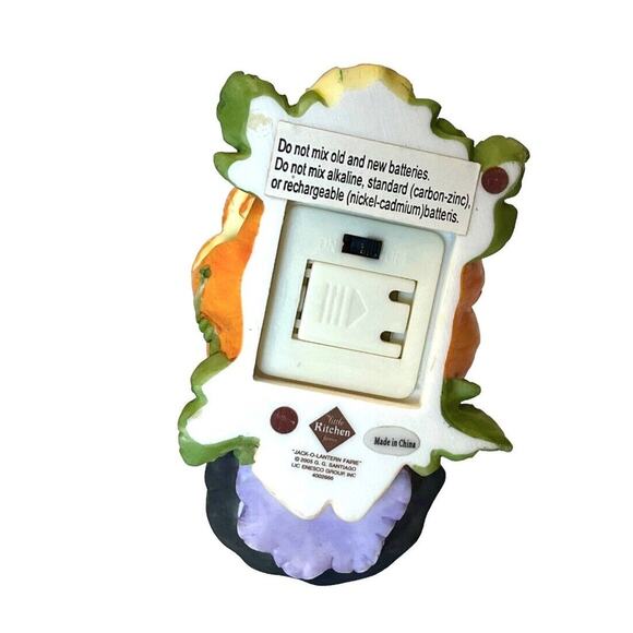 My Little Kitchen Fairies JACK O LANTERN FAIRY Lite Up Pumpkin Witch Fairy Girl - Picture 8 of 11